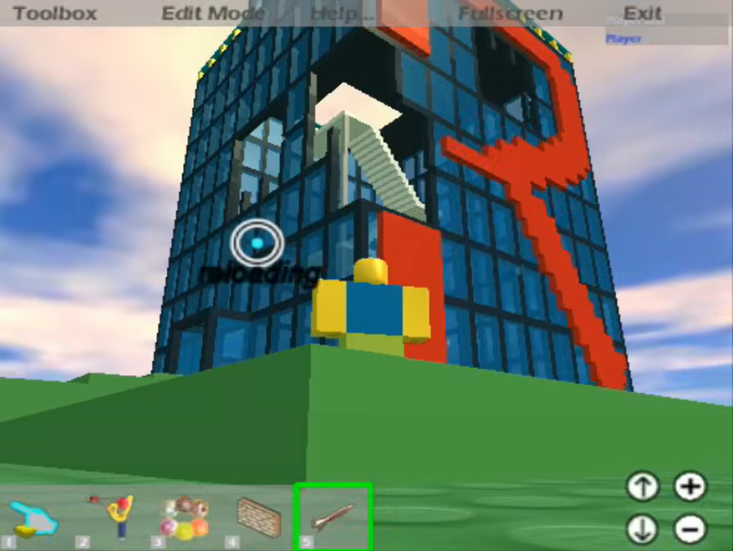 An early version of roblox HQ in the 2006 roblox trailer, there was only one single tower.